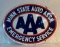 Minn State Auto Association AAA Double Sided Porcelain Sign