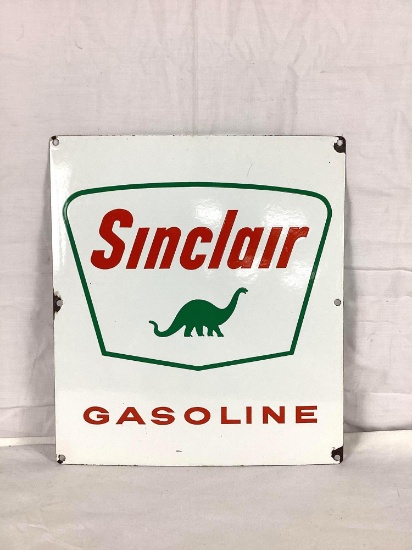 Porcelain Sinclair Gasoline Pump Sign w/ Dino
