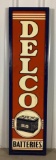 1942 Delco Batteries Masonite Column Sign