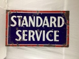 Standard Service Porcelain Sign