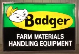 Badger Farm Materials Handling Equipment Lighted Sign w/ Badger