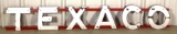 Curved Texaco Porcelain Letters