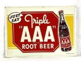 Triple AAA Root Beer Sign w/ Bottle