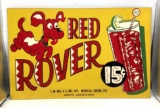 NOS Red Rover 15 Cent Drink Masonite Sign w/ Weiner Dog Graphics