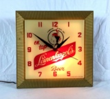Leinenkugel's Lighted Clock w/ Indian