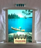 Large Hamm's Lake & Canoe Lighted Tavern Sign