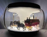 Budweiser World Champion Clydesdale Team Lighted Carousel Globe