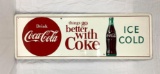 Things Go Better With Coke Metal Sign 18x54