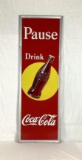 1939 Pause Drink Coca-Cola Sign 54x18