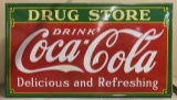 Coca-Cola Porcelain Drug Store Sign