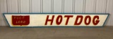 Foot Long Hot Dog Wooden Carnival Sign