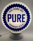 Pure Oil Company Gasoline Pump Globe