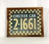Checker Cab and Fix-It Shop Double Sided Trade Sign