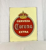Corona Metal Sign