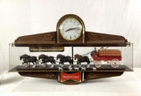 Budweiser Clydesdale Pool Table Light/Clock