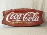 Coca-Cola Fishtail Pressed Steel Sign