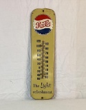Pepsi-Cola Thermometer w/ Embossed Bottle Cap
