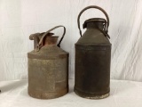 (2) Standard & National 5 Gallon Test Cans w/ Spouts