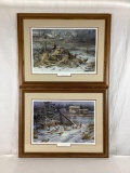 (2) Framed Limited Sponsor Edition Prints Miller Brewing Company