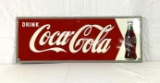 Coca-Cola Metal Sign w/ Bottle