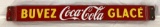 1957 Buvez Coca-Cola Glace Porcelain Door Push