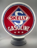 Skelly 3 Star Gasoline Pump Globe