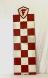 Firestone Checkerboard Double Sided Sign