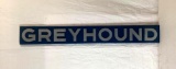 Greyhound Bus Sign w/ Raised Letters