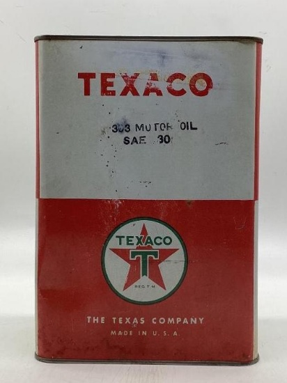 Texaco "303 Motor Oil SAE 30" One Gallon Oil Can