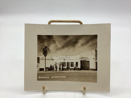 Texaco Black and White Real Photo from Bismarck, ND