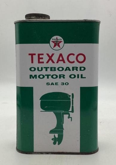 Texaco Outboard Quart Motor Oil Quart Can