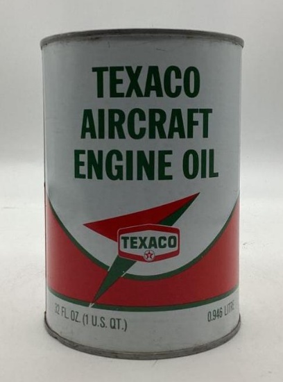 Texaco Aircraft Engine Oil Quart Can New York, NY