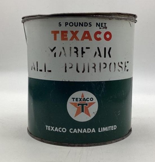Texaco Canadian Marfak 5lb Grease Can