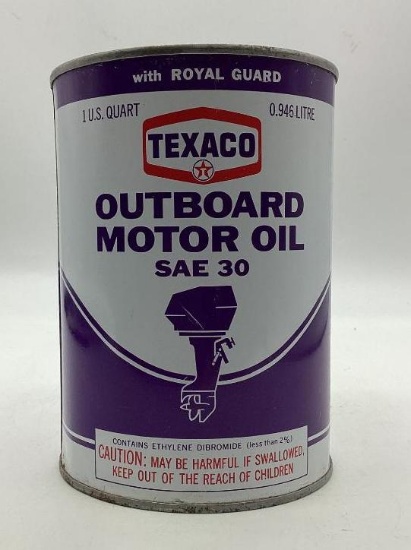 Texaco SAE 30 Outboard Motor Oil w/ Royal Guard Quart Can
