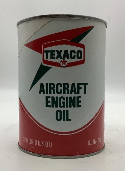 Texaco Aircraft Engine Oil Quart Can