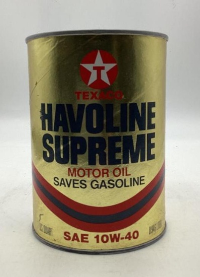 Texaco Havoline Supreme 10W-40 Quart Can