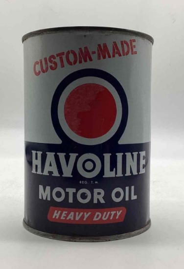 Texaco Havoline Advanced Custom Made Formula Quart Oil Can