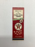 Texaco Matchcover British Columbia