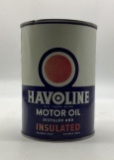 Early Texaco Havoline Distilled and Insulated Quart Oil Can
