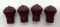 4 Red Crown Gasoline Pencil Erasers