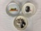 Three Ceramic Tire Ashtrays