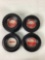 Four Firestone Tire Ashtrays
