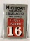 Michigan Fire & Marine Insurance Metal Calendar