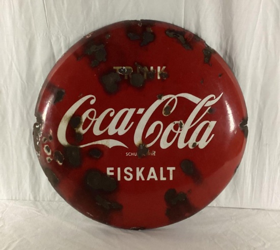 German Drink Coca-Cola Porcelain Button