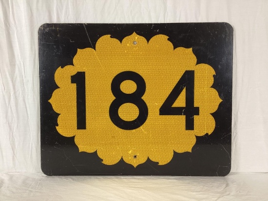 Kansas Sunflower Highway 184 Reflective Highway Sign
