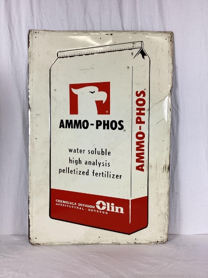 Amo Phos Fertilizer Sign W/ Feed Bag