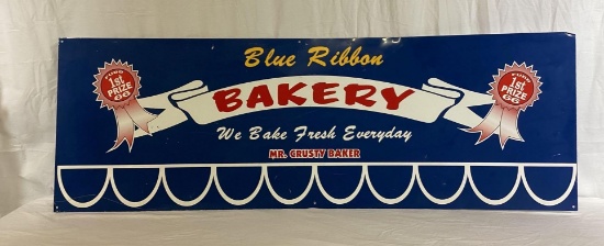 Blue Ribbon Bakery Metal Sign