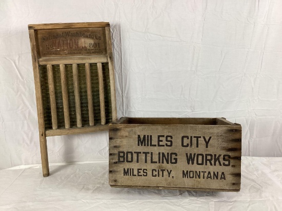 Miles City Botling Works MT Crate and Washboard