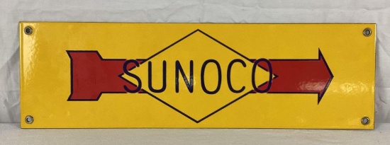 Sunoco Straight Arrow Porcelain Sign