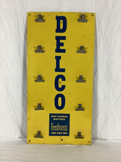 Delco Battery Clip Board Sign